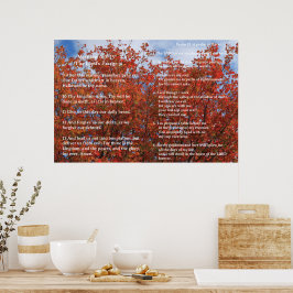 Schriftvorlage, Psalm 23, Vaterunser Poster