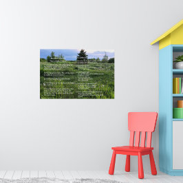 Schriftvorlage, Psalm 23, Vaterunser Poster