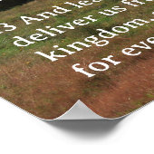 Schriftvorlage, Psalm 23, Vaterunser Poster (Ecke)