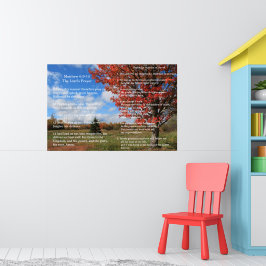 Schriftvorlage, Psalm 23, Vaterunser Poster