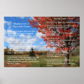 Schriftvorlage, Psalm 23, Vaterunser Poster (Vorne)