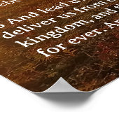 Schriftvorlage, Psalm 23, Vaterunser Poster (Ecke)