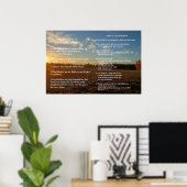 Schriftvorlage, Psalm 23, Vaterunser Poster (Heimbüro)
