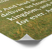 Schriftvorlage, Psalm 23, Vaterunser Poster (Ecke)