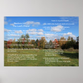 Schriftvorlage, Psalm 23, Vaterunser Poster (Vorne)