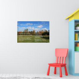 Schriftvorlage, Psalm 23, Vaterunser Poster
