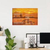 Schriftvorlage, Psalm 23, Vaterunser Poster (Heimbüro)