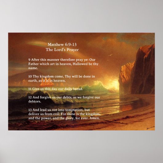 Schriftvorlage, Vaterunser Poster (Vorne)