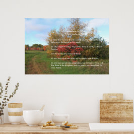 Schriftvorlage, Vaterunser Poster