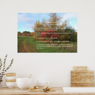 Schriftvorlage, Vaterunser Poster