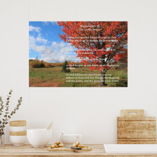 Schriftvorlage,  Vaterunser Poster