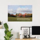 Schriftvorlage,  Vaterunser Poster (Heimbüro)