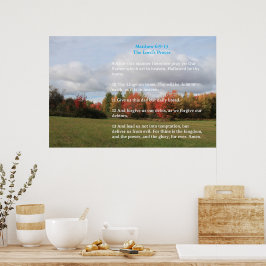 Schriftvorlage, Vaterunser Poster
