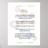 Schriftvorlage, Vaterunser, solar Poster (Vorne)