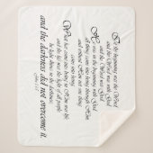 SchriftWort Gottes Decke Johns 1 Sherpa Sherpadecke (Vorderseite)