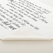 SchriftWort Gottes Decke Johns 1 Sherpa Sherpadecke (3/4)