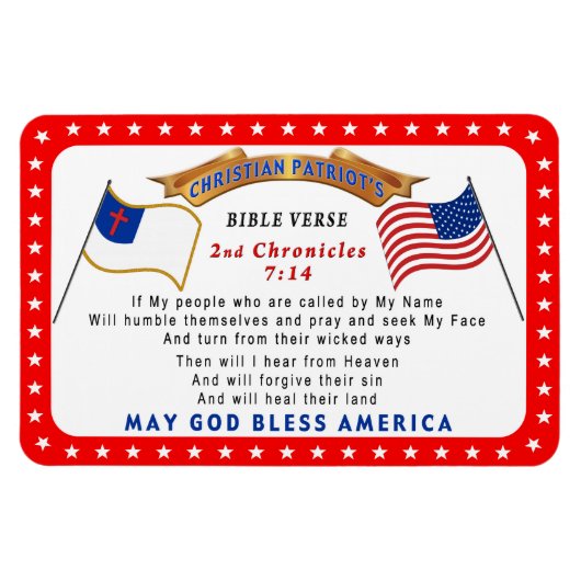 Schriftzeichen 2 Chroniken, wenn mein Volk Magnet (Horizontal)