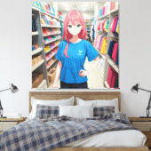 Schriftzeichen Canvas Print Leinwanddruck (Insitu (Schlafzimmer))