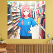 Schriftzeichen Canvas Print Leinwanddruck (Insitu (Wohnzimmer))