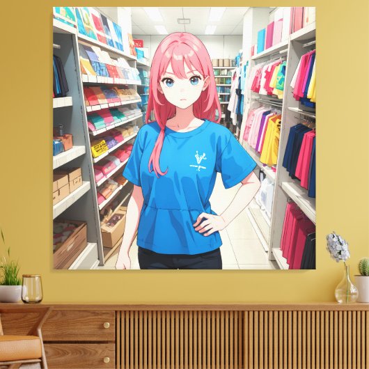 Schriftzeichen Canvas Print Leinwanddruck (Insitu (Wohnzimmer))