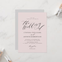 Schriftzeichen-Einladung zur Hochzeit