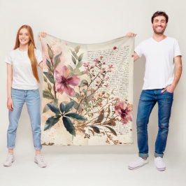 Schriftzeichen Fleecedecke