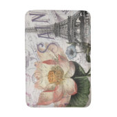 Schriftzeichen, französischer Botanischer Lotus pa Badematte (Vorderseite Vertikal)