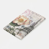 Schriftzeichen, französischer Botanischer Lotus pa Post-it Klebezettel (angewinkelt)