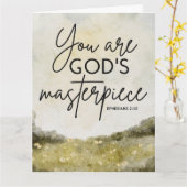 Schriftzeichen-Grußkarte Karte (Gelbe Blume)