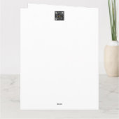 Schriftzeichen-Grußkarte Karte (Rückseite)