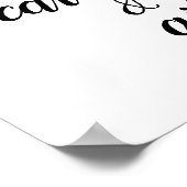 Schriftzeichen Hochzeitskarten & Geschenkzeichen Poster (Ecke)