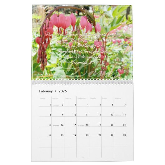 Schriftzeichen Kalender (Feb 2026)