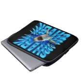 Schriftzeichen Laptopschutzhülle (Vorne Knopf)