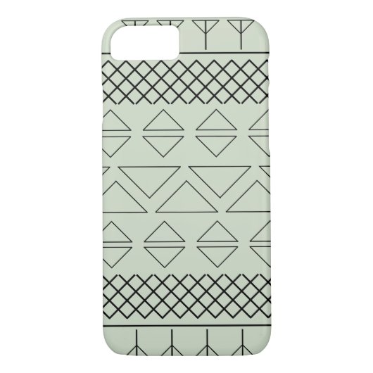 Schriftzeichen mit grüner Geometrie Case-Mate iPhone Hülle (Rückseite)