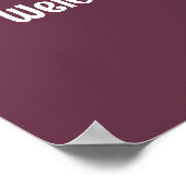 Schriftzeichen Poster (Ecke)