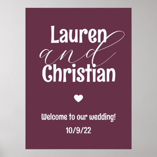 Schriftzeichen Poster (Vorne)