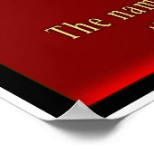 Schriftzeichen Poster (Ecke)