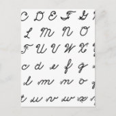 Schriftzeichen Postkarte (Vorderseite)