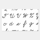 Schriftzeichen Rechteckiger Aufkleber (Vorderseite)