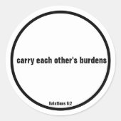 Schriftzeichen Runder Aufkleber (Vorderseite)