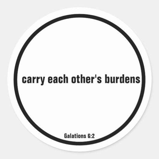 Schriftzeichen Runder Aufkleber (Vorderseite)