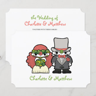 Schriftzeichen Whimsical Wedding Einladung