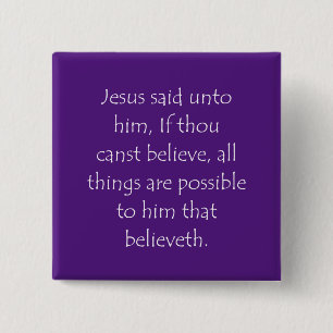 Schriftzitat Mark 9, 23 Button