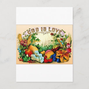 Schriftzug Postkarte