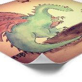 Schriftzüge und Maulwurf Poster (Ecke)