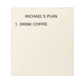 Schritt 1 Notepad Notizblock (Vorderseite)