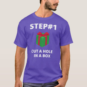 Schritt 1 Schneiden Sie ein Loch in eine Schachtel T-Shirt