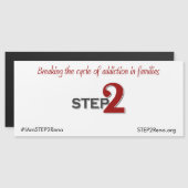 SCHRITT 2 Magnetischer Autoaufkleber Magnetkarte (Vorne/Hinten)