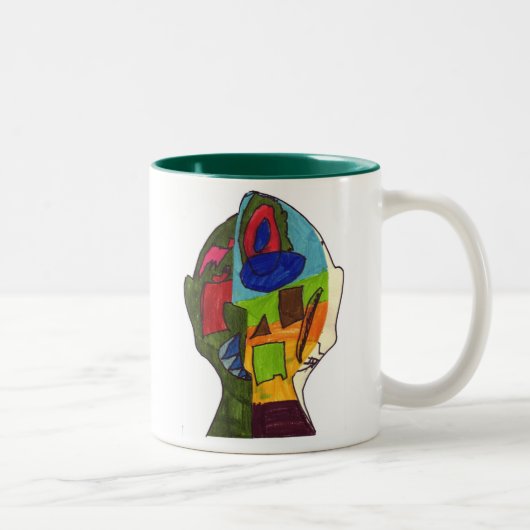 Schritt-Alan E Zweifarbige Tasse (Rechts)