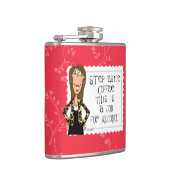 Schritt-beiseite Kaffee dieses ist ein Job für Flachmann (Rechts)